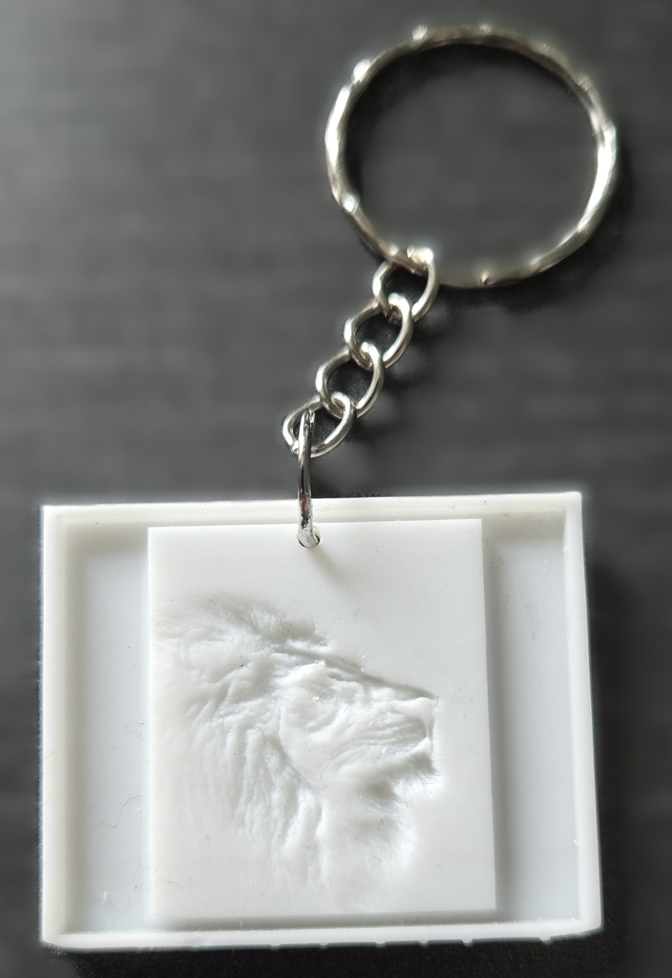 gepersonaliseerde resin sleutelhanger met naam of foto